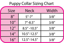 Puppy Collar Size Chart