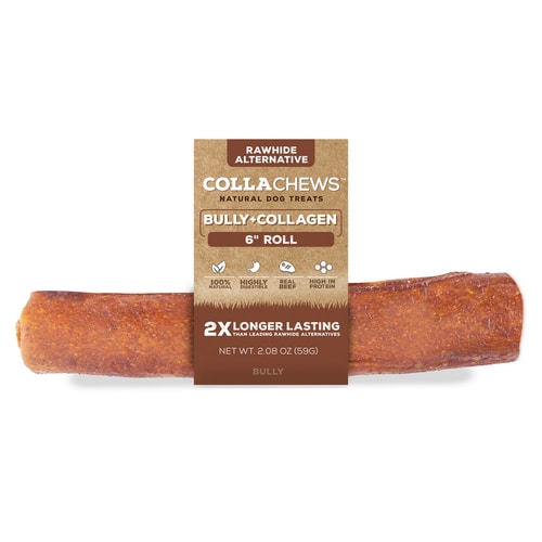 CollaChews 6" Collagen Rolls Bully Flavor
