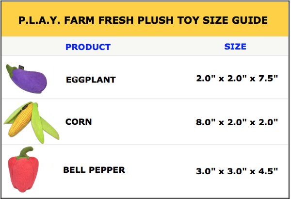 Farm Fresh Veggies Size Guide