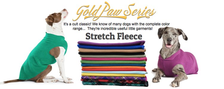 Gold Paw Stretch Fleece
