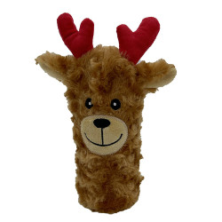 8" Christmas Squeaky Reindeer Bottle | PrestigeProductsEast.com