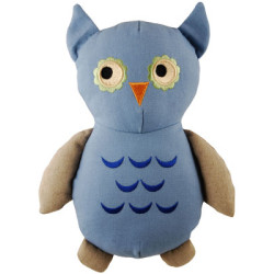 13" Big Joe Owl Natural Canvas Toy | Organic Dog Toys | PrestigeProductsEast.com