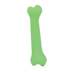 Rubb 'N' Roll 6" Bone - Green | Organic Dog Toys | PrestigeProductsEast.com