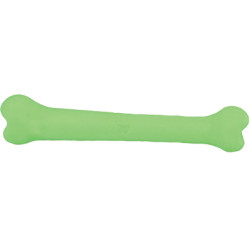 Rubb 'N' Roll 8" Bone - Green | Organic Dog Toys | PrestigeProductsEast.com