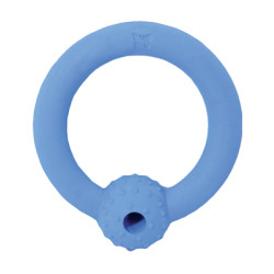Rubb 'N' Roll 4.5" Ring w/ Treat Holder - Blue (3 Pack)