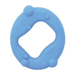 Rubb 'N' Roll 4.5" Cirque Rubber Toy - Blue | Organic Dog Toys | PrestigeProductsEast.com