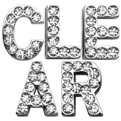 Clear Letter Sliding Charms | PrestigeProductsEast.com