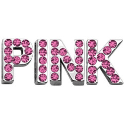 Pink Letter Sliding Charms - 3/4" (18mm) | PrestigeProductsEast.com