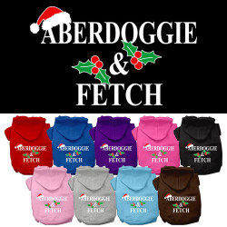 Aberdoggie Christmas Screen Print Pet Hoodie | PrestigeProductsEast.com