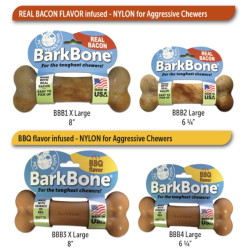 Bacon & BBQ BarkBone Dog Chew Toy | PrestigeProductsEast.com