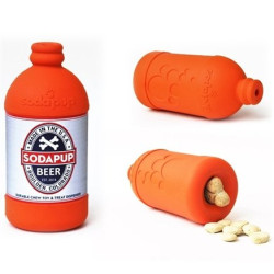 Beer Bottle Treat Dispenser - Large - Orange Squeeze | PrestigeProductsEast.com