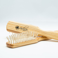 100% Static-Free Olive Wood Hair Brush