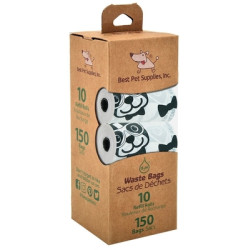 Biodegradable Poop Bags - White w/Black Dog | PrestigeProductsEast.com