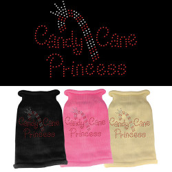 Candy Cane Princess Rhinestone Knit Pet Sweater | PrestigeProductsEast.com