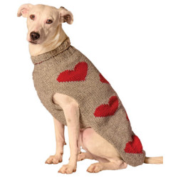 Red Hearts Dog Sweater | PrestigeProductsEast.com