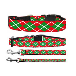 Christmas Argyle Nylon Ribbon Collars | PrestigeProductsEast.com