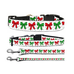 Christmas Bows Nylon Ribbon Collars | PrestigeProductsEast.com