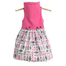 Pink Top with Owl Print Skirt | PrestigeProductsEast.com