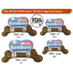 DINOSAUR BACON BarkBone Dog Chew Toy | PrestigeProductsEast.com