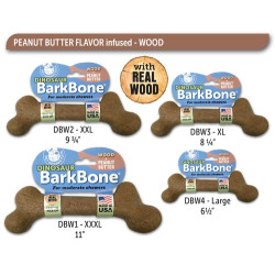 Dinosaur BarkBone Wood with Peanut Butter Flavor Dog Chew Toy | PrestigeProductsEast.com