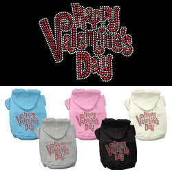 Happy Valentines Day Rhinestone Hoodies | PrestigeProductsEast.com