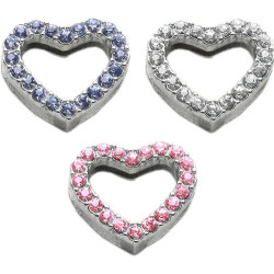 Heart Sliding Charms - 3/4" (18mm) | PrestigeProductsEast.com