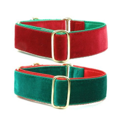 Holiday Velvet Satin Lined Collars & Leads | PrestigeProductsEast.com