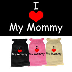 I Heart Mommy Screen Print Knit Pet Sweater | PrestigeProductsEast.com