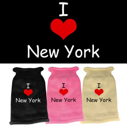 I Love New York Screen Print Knit Pet Sweater | PrestigeProductsEast.com