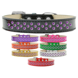 Sprinkles Ice Cream Dog Collar Purple Crystals | PrestigeProductsEast.com