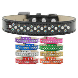 Sprinkles Ice Cream Dog Collar Pearl and AB Crystals
