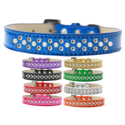 Sprinkles Ice Cream Dog Collar Pearl and Clear Crystals | PrestigeProductsEast.com