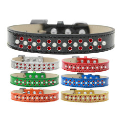 Sprinkles Ice Cream Dog Collar Pearl and Red Crystals | PrestigeProductsEast.com