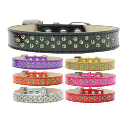 Sprinkles Ice Cream Dog Collar Lime Green Crystals | PrestigeProductsEast.com
