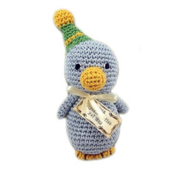 Knit Knacks Disco Duck Organic Cotton Dog Toy | PrestigeProductsEast.com