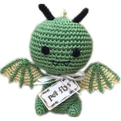 Knit Knacks Drogo the Dragon Organic Cotton Small Dog Toy | PrestigeProductsEast.com