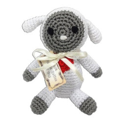 Knit Knacks Fleece the Lamb Organic Cotton Dog Toy | PrestigeProductsEast.com
