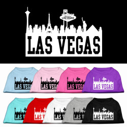 Las Vegas Skyline Screen Print Pet Shirt | PrestigeProductsEast.com
