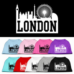 London Skyline Screen Print Pet Shirt | PrestigeProductsEast.com