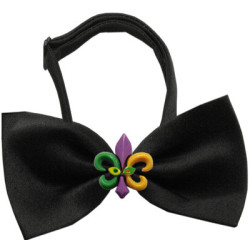 Mardi Gras Fleur de Lis Chipper Pet Bow Tie | PrestigeProductsEast.com