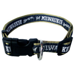 Milwaukee Brewers Dog Collar and Leash | PrestigeProductsEast.com