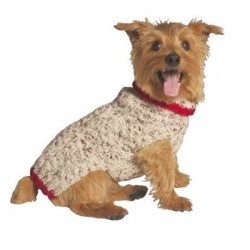 Oatmeal Cable Knit Dog Sweater | PrestigeProductsEast.com