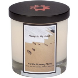 Memorial Pet Candle - Paw Prints in Sand | PrestigeProductsEast.com