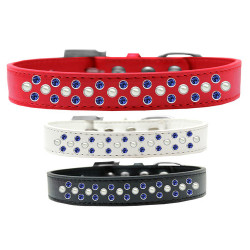 Sprinkles Dog Collar Pearl and Blue Crystals | PrestigeProductsEast.com