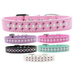 Sprinkles Dog Collar Pearl and Bright Pink Crystals | PrestigeProductsEast.com