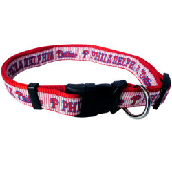 Philadelphia Phillies Dog Collar and Leash | PrestigeProductsEast.com