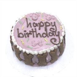 Pink Birthday Cake for dogs | PrestigeProductsEast.com