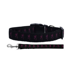 Pink Deer Nylon Ribbon Collars | PrestigeProductsEast.com