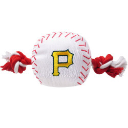 Pittsburgh Pirates Nylon Baseball Rope Pet Toy  | PrestigeProductsEast.com