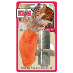 Kong® Refillable Catnip Toy - Feather Top Carrot | PrestigeProductsEast.com